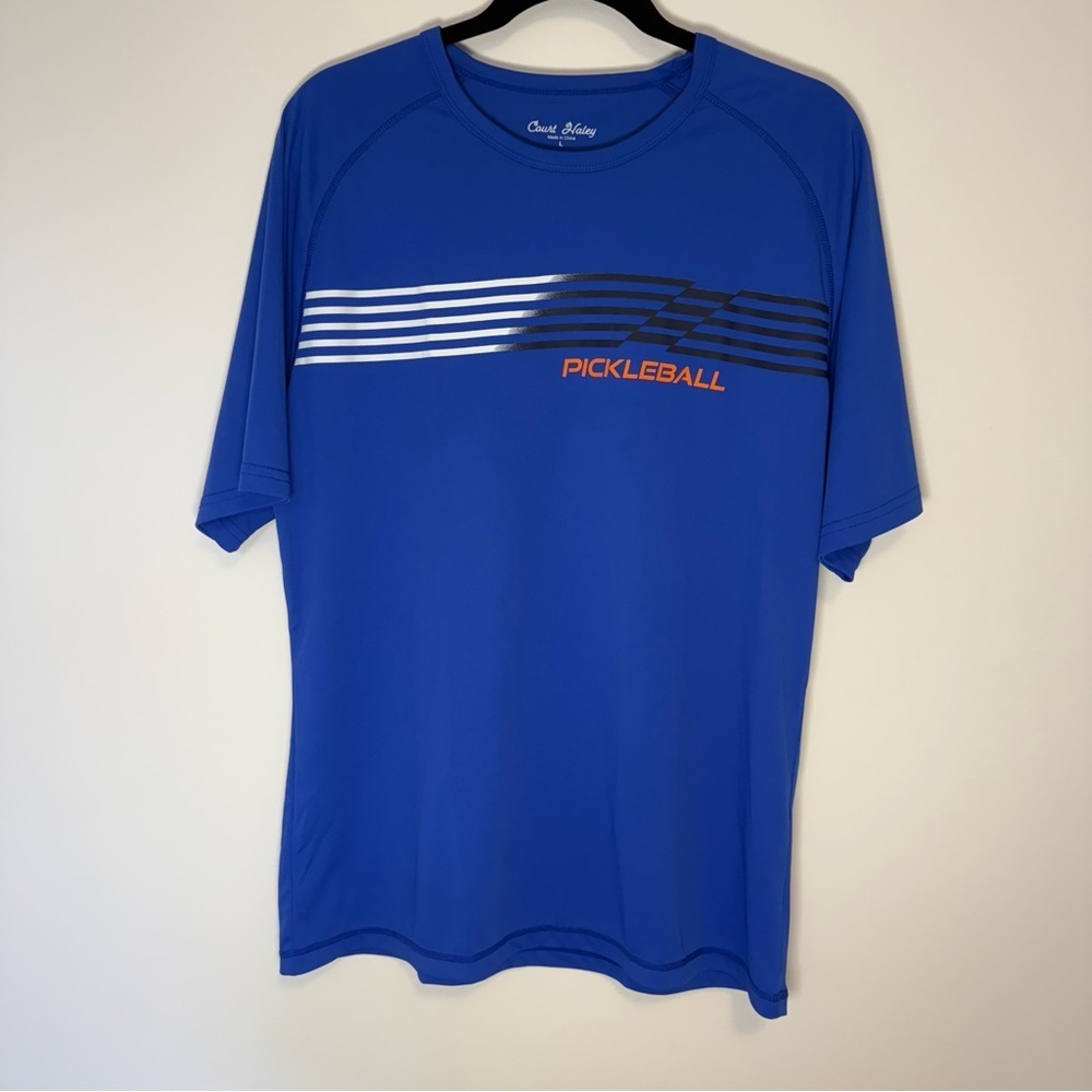 Court Haley Blue Pickleball Men’s Graphic T-Shirt Size L